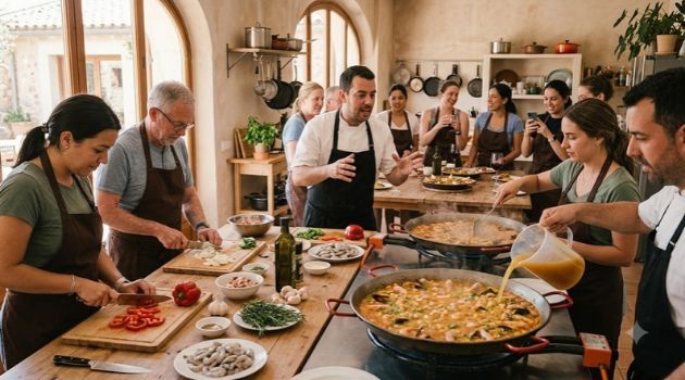 Barcelona Flavours: Paella Cooking & Market Tour